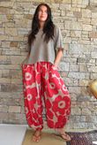 Carnaby Balloon Cuff Pant Sangria & Tan